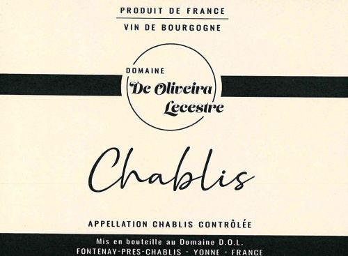 2024 Chablis - Domaine De Oliveira Lecestre